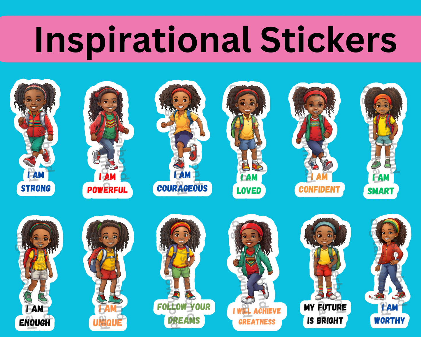 Inspirational Girl Stickers