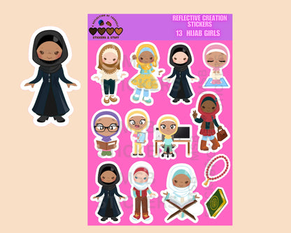 Hijab Girl Stickers