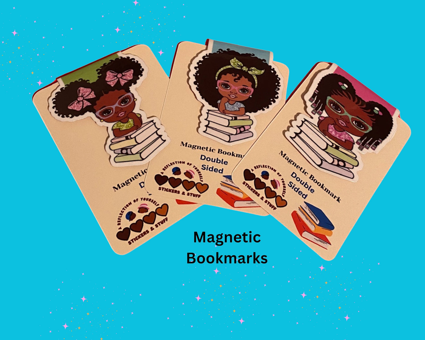 3 Pack Magnetic Bookmarks